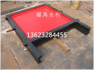 北京铸铁钢闸门 滑轮滚动式钢闸门